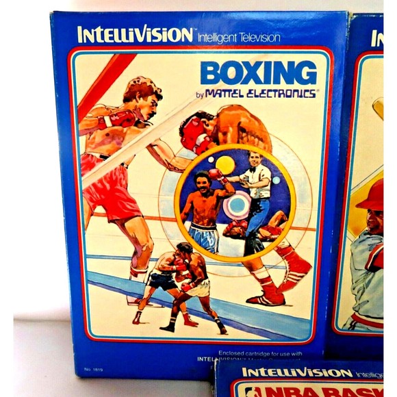 Boxing Intellivision Complete Manual Brochure Overlays Untested 1980 Vintage - Picture 1 of 3